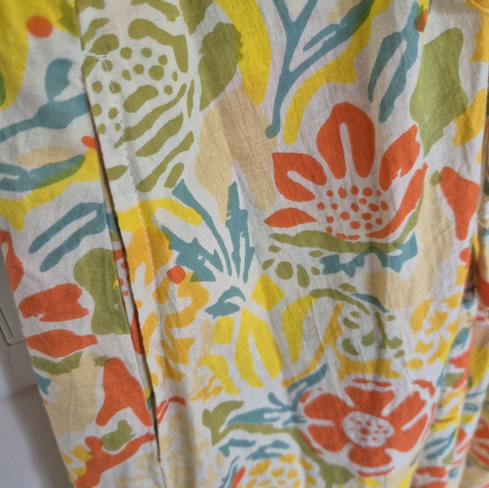 Velvet By Graham & Spencer Dress Yellow Floral Size S - Picture 7 of 13
